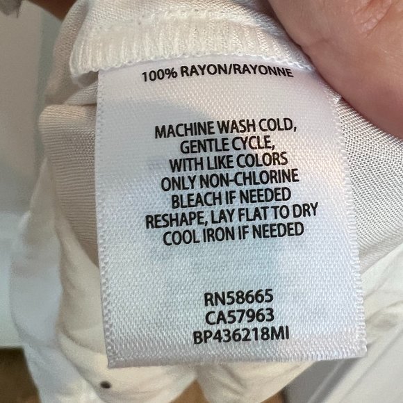 Nordstrom BP Constance Dot Top Ivory Black Dots Adjustable Tank Straps NWT - Picture 5 of 5